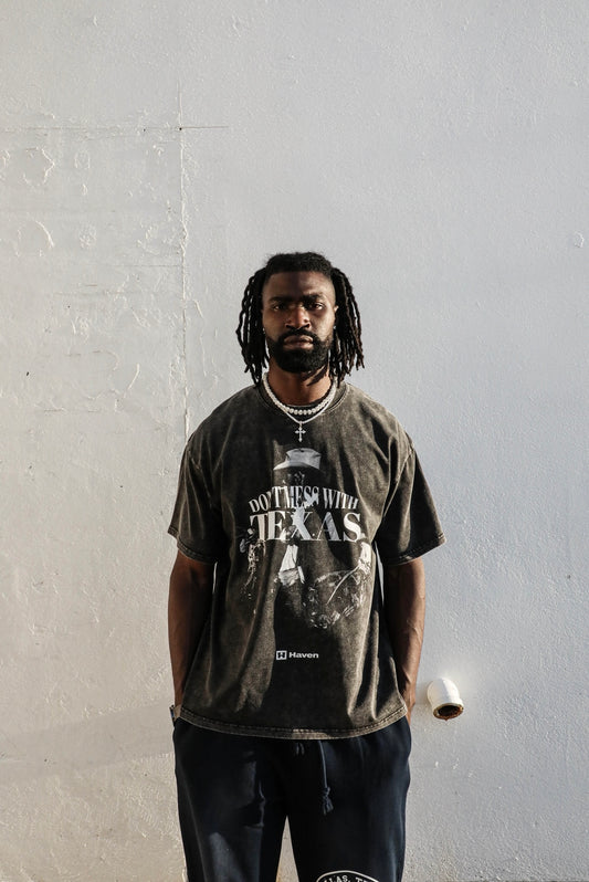 HAVEN TEXAS T-SHIRT WASHED BLACK