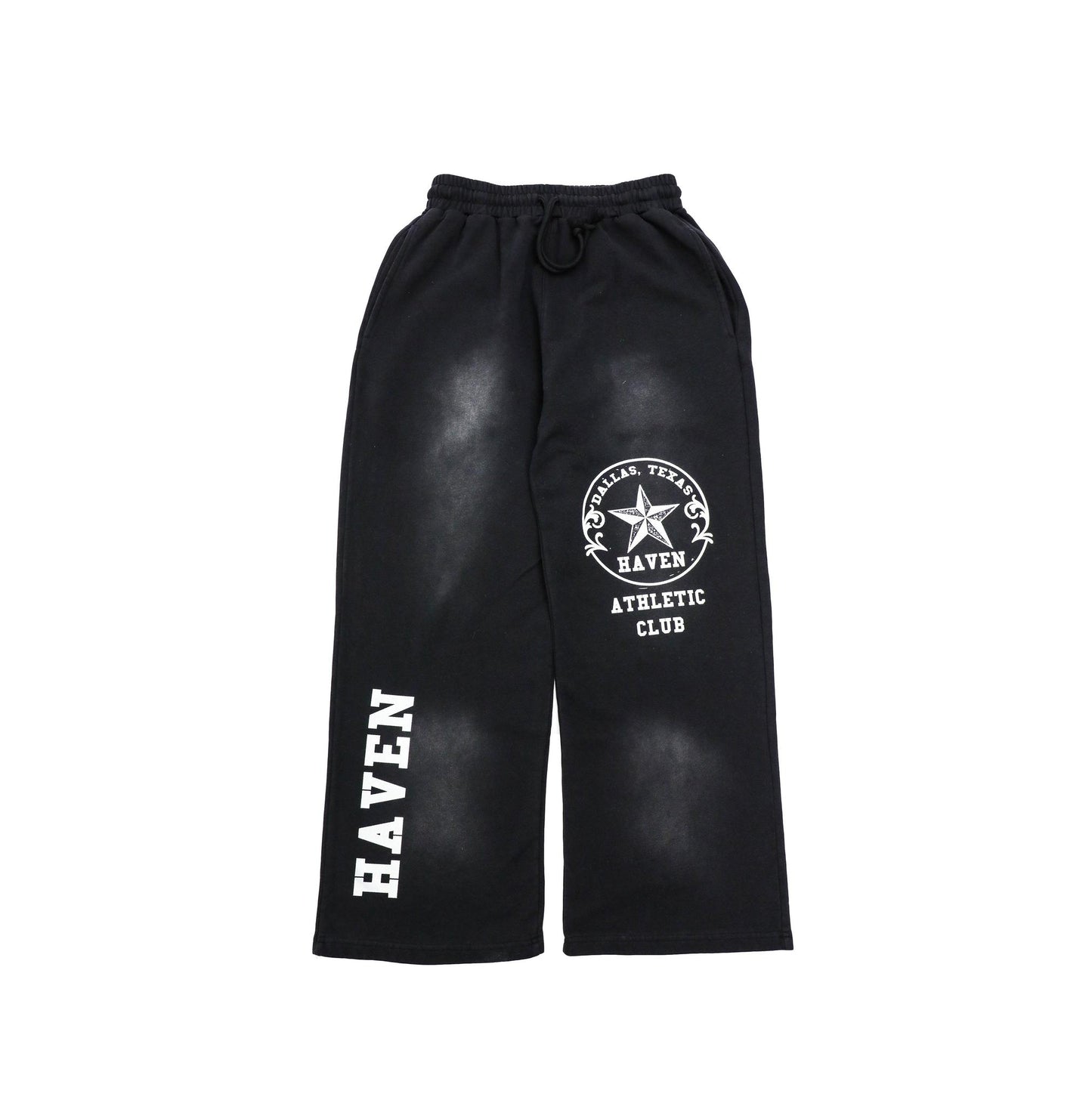 HAVEN ATHLETICS SWEATPANT STAR LOGO BLACK