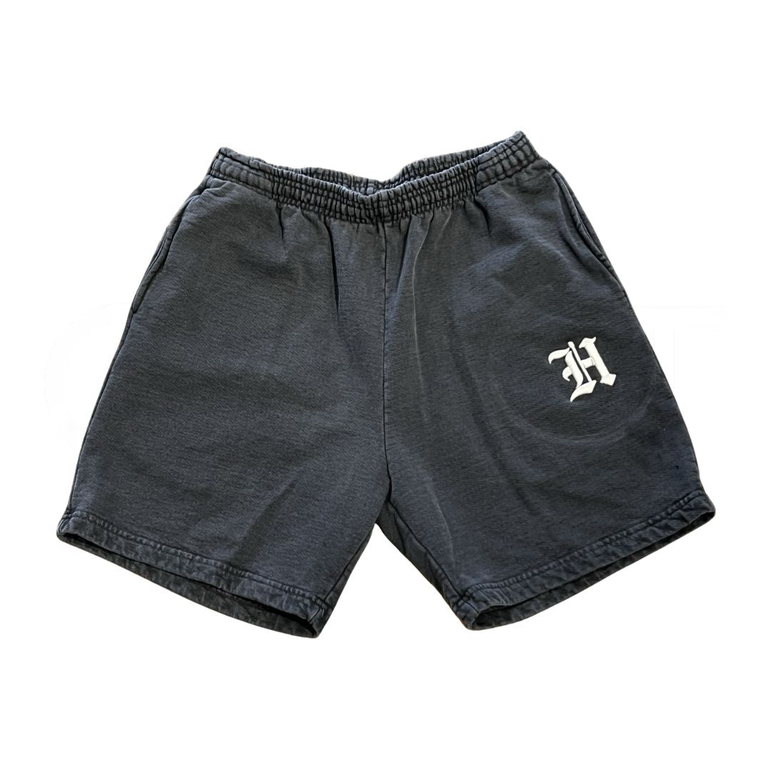 Haven Old English Washed Black Sweatshort