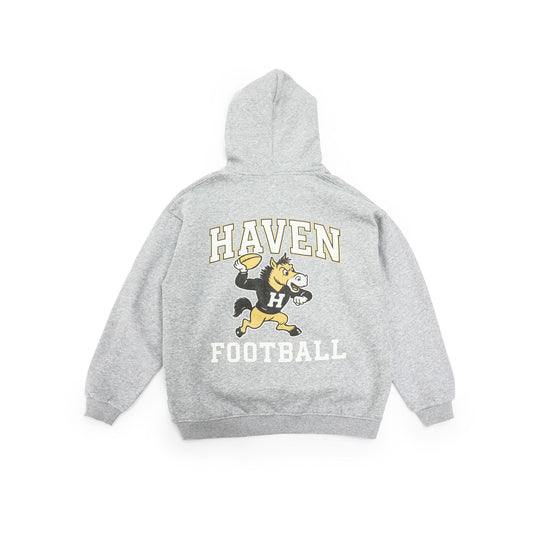 HAVEN ATHLETICS FOOTBALL CLUB HOODIE GREY
