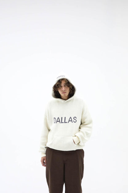 Haven DALLAS Knit Hoodie Cream