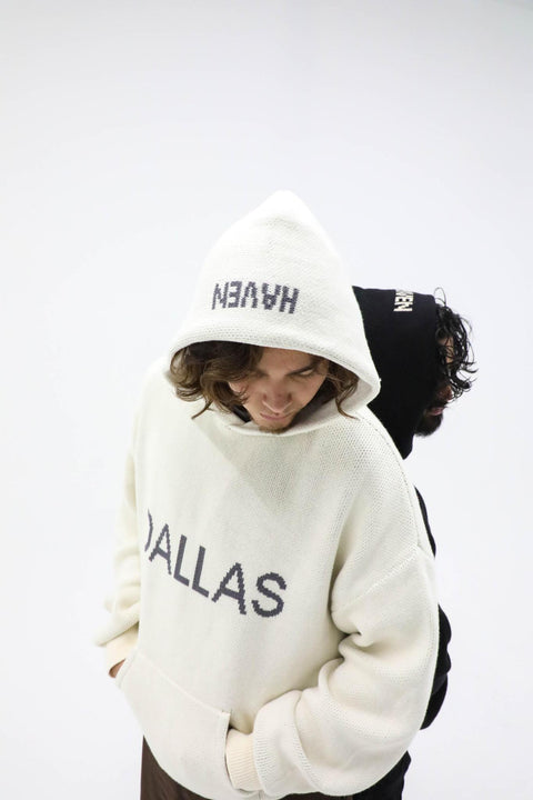 Haven DALLAS Knit Hoodie Cream