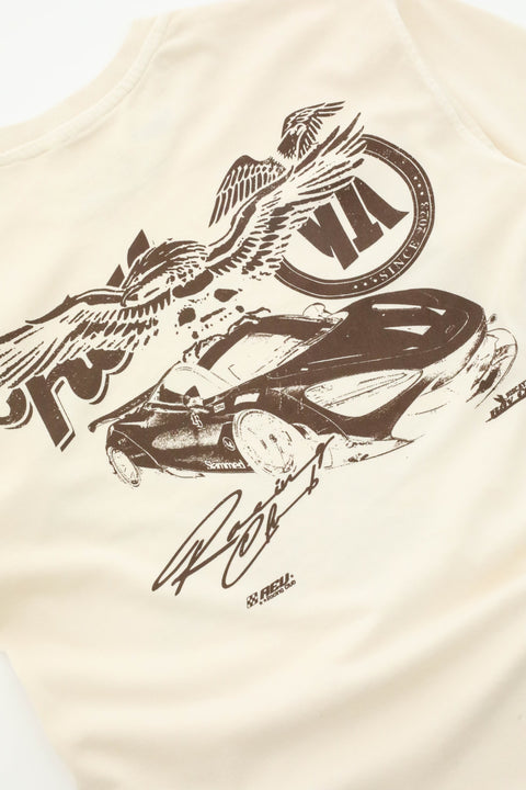 Haven Car Club Miami Eagle T-Shirt Cream