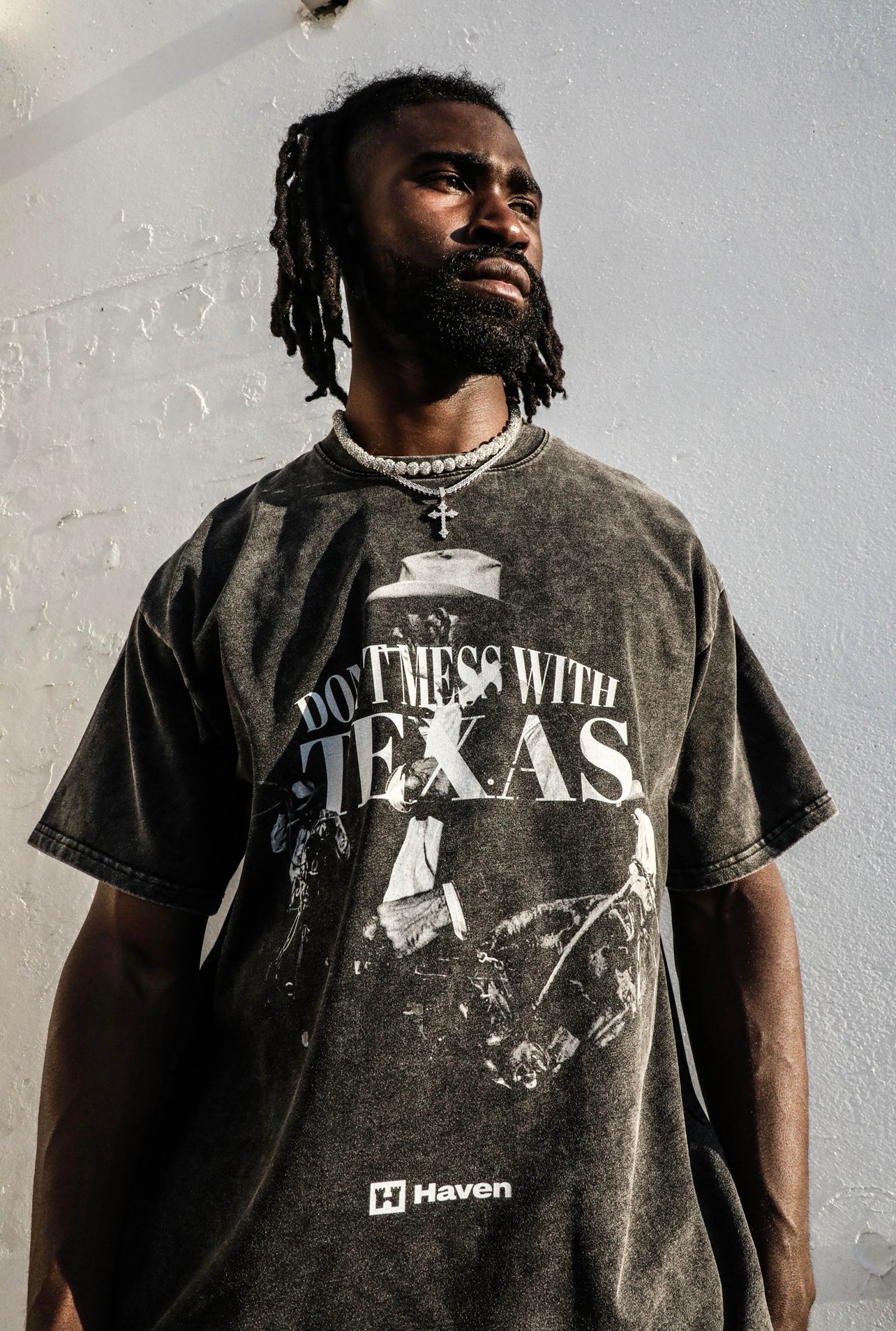 HAVEN TEXAS T-SHIRT WASHED BLACK
