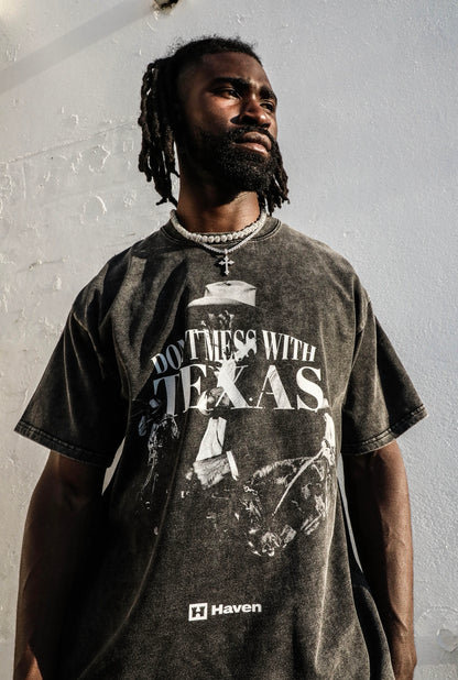 HAVEN TEXAS T-SHIRT WASHED BLACK