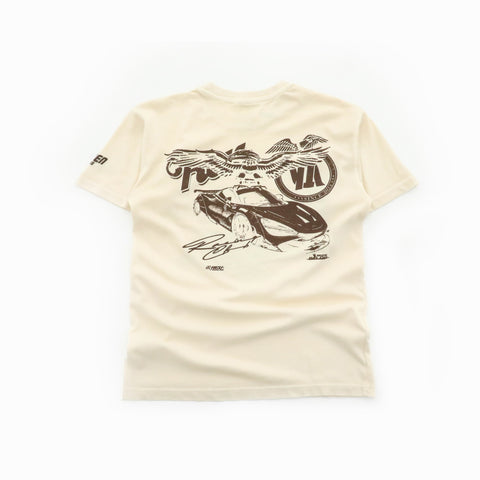 Haven Car Club Miami Eagle T-Shirt Cream