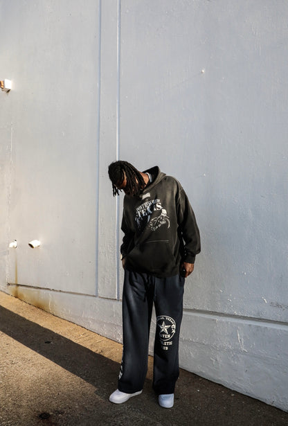 HAVEN ATHLETICS SWEATPANT STAR LOGO NAVY