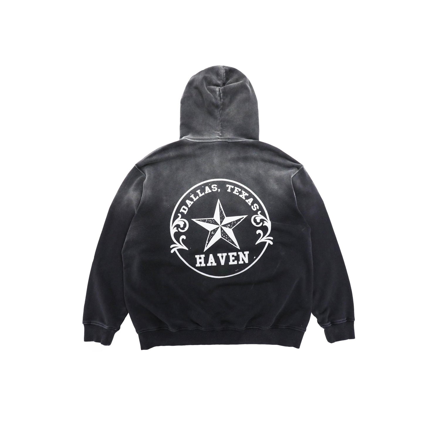 HAVEN TEXAS HOODIE WASHED BLACK (PRE-ORDER)