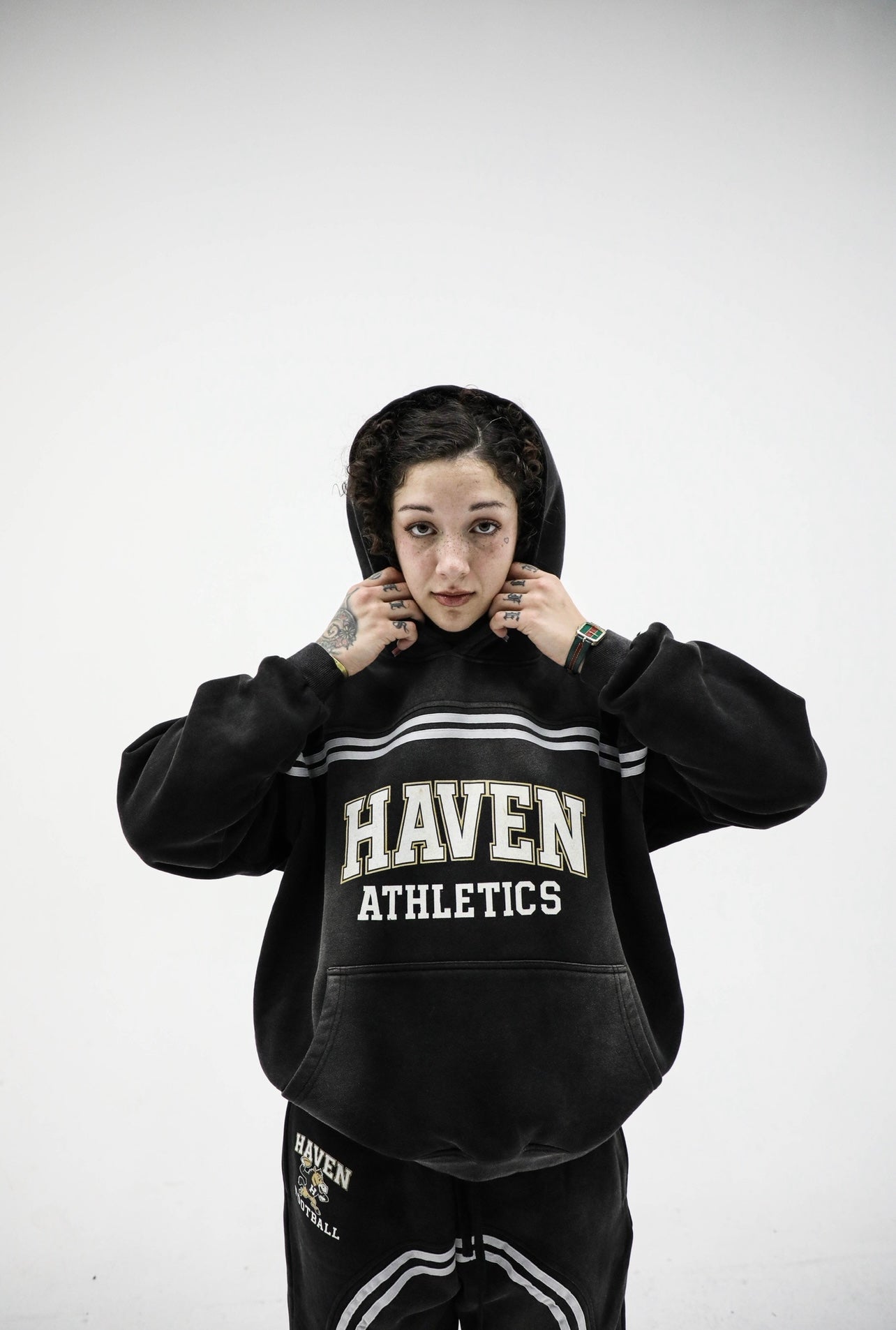 HAVEN ATHLETICS FOOTBALL CLUB HOODIE BLACK