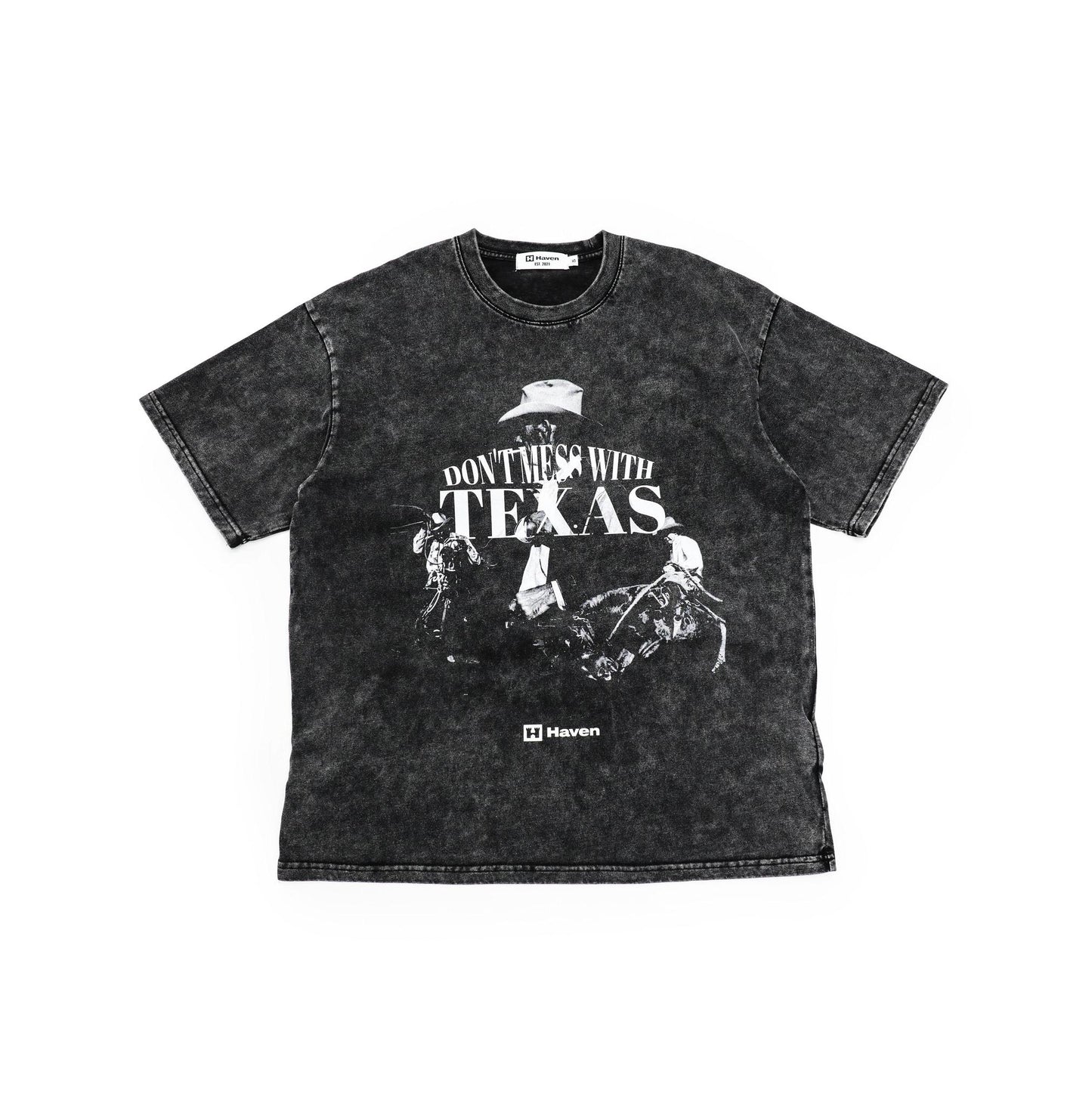 HAVEN TEXAS T-SHIRT WASHED BLACK