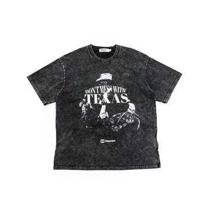 HAVEN TEXAS T-SHIRT WASHED BLACK