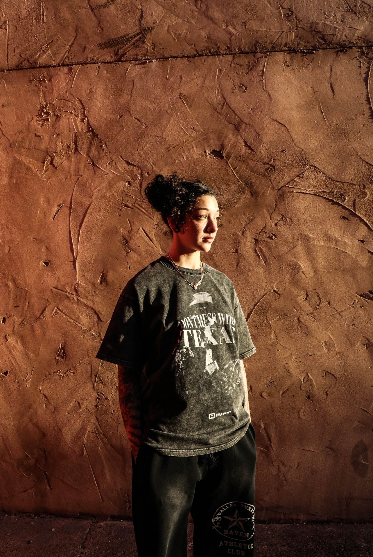 HAVEN TEXAS T-SHIRT WASHED BLACK