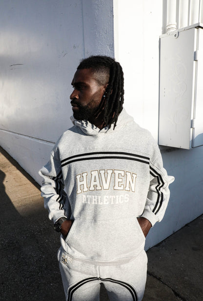 HAVEN ATHLETICS FOOTBALL CLUB HOODIE GREY