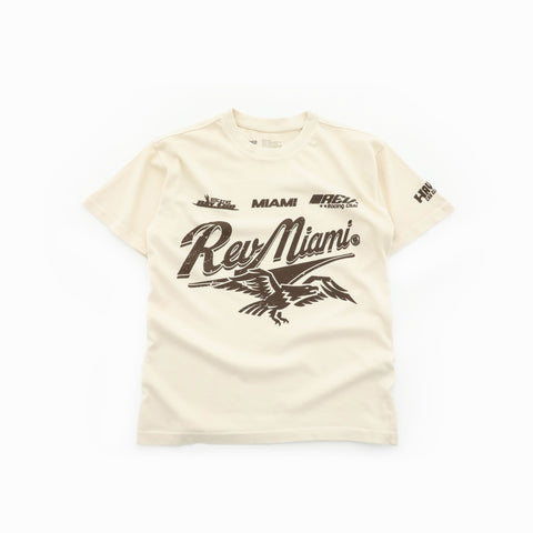 Haven Car Club Miami Eagle T-Shirt Cream