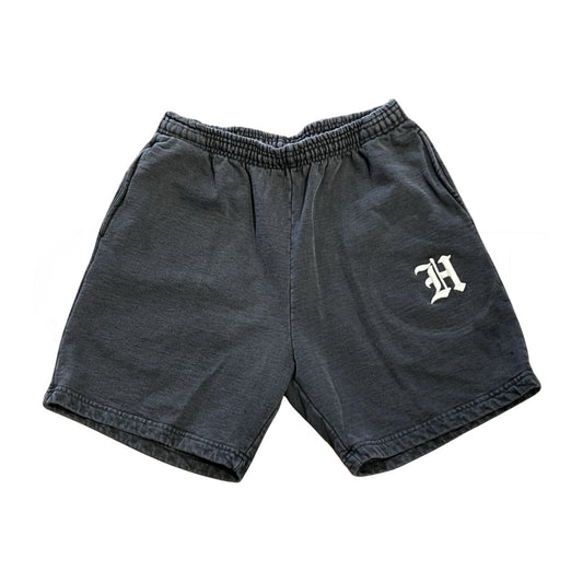 Haven Old English Washed Black Sweatshort