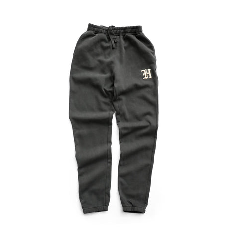 Haven Old English Washed Black Sweatpants